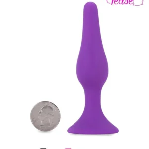 0404E  Mini Purple Silicone Butt Plug ? FINAL CLEARANCE – Last Chance!