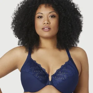 1246 T-Back Front Close Wonderwire BLU - Navy