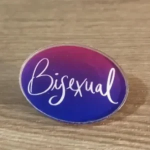.Bisexual Oval Acrylic Pin